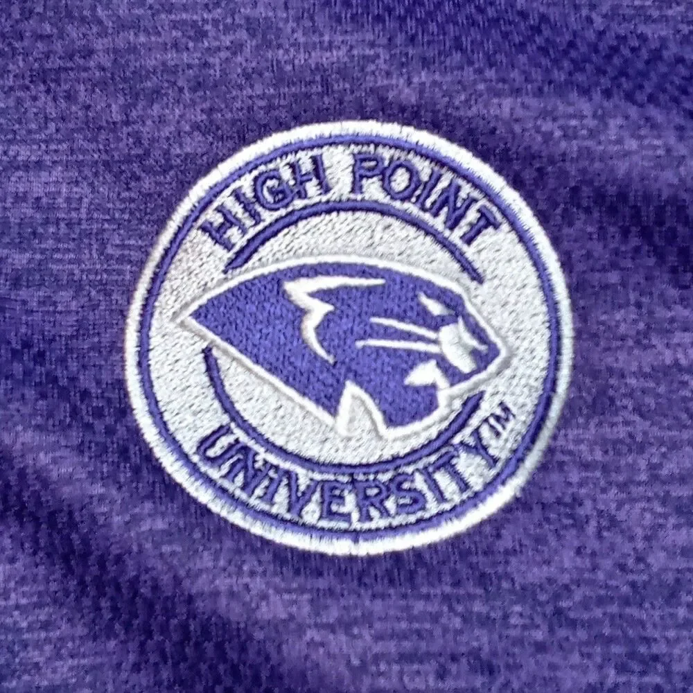 High Point University Adidas 1/4 Zip Sweatshirt Size XL Pockets HPU Golf